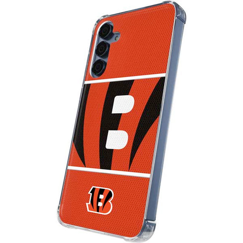 NFL Cincinnati Bengals Zone Block Galaxy A35 5G Clear Case